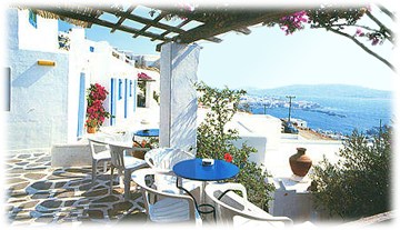 the view from Hotel Madalena - Mykonos island - Greece