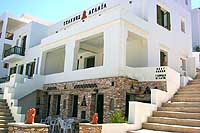 Tzannis Aglaia Pension is located in Kamares, Sifnos island, Cyclades, Greece.