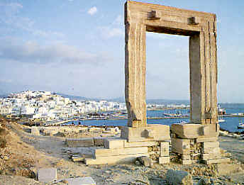 View of Naxos Town from the Temple.