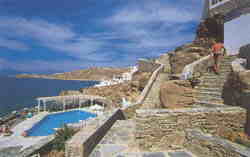 Kouros hotel in Mykonos island , Cyclades, Greece