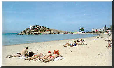 Agios Georgios Beach in Chora - Naxos island (12519 bytes)