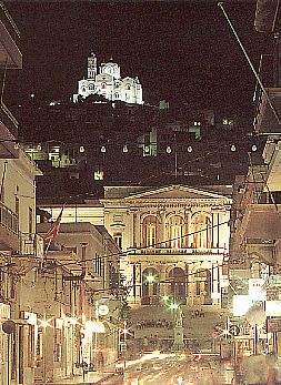 Syros by night